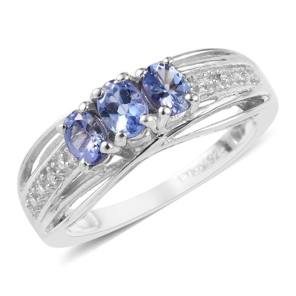 Tanzanite, Diamond Accent Ring